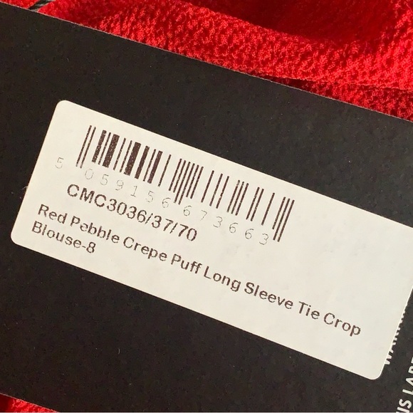 NWT PrettyLittleThing Tie Front Crop Top - Picture 10 of 11